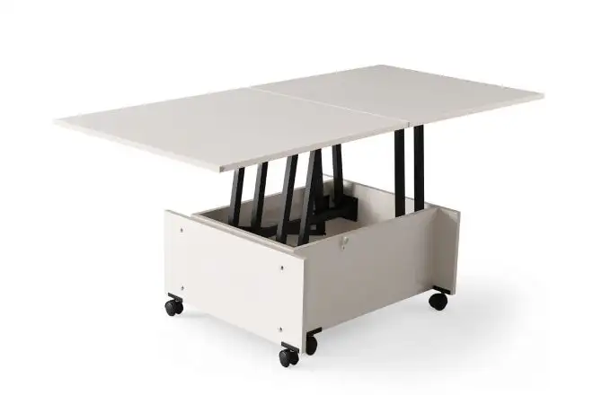 Masuta de cafea extensibila multifunctionala Smart alba