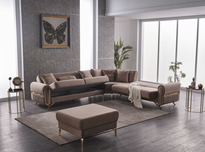 Set coltar extensibil cu taburet Royal